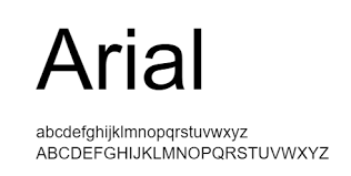 Font chữ arial  